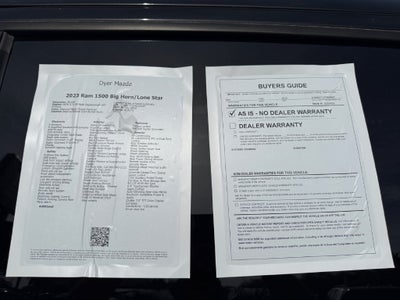 2023 RAM 1500 Big Horn Crew Cab 4x2 5'7" Box