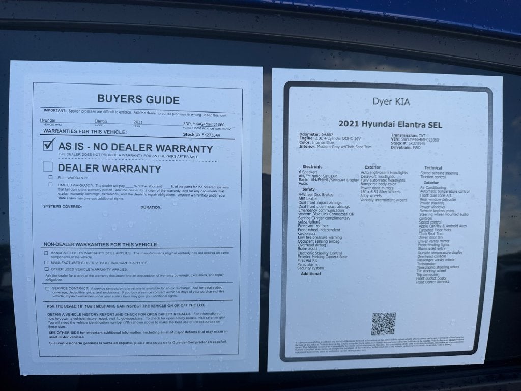 2021 Hyundai Elantra SEL