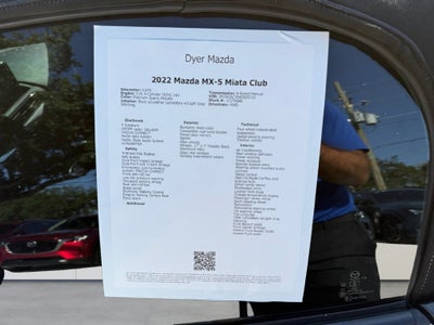 2022 Mazda Mazda MX-5 Miata Club