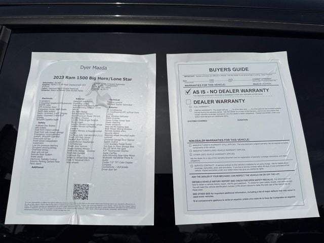 2023 RAM 1500 Big Horn/Lone Star