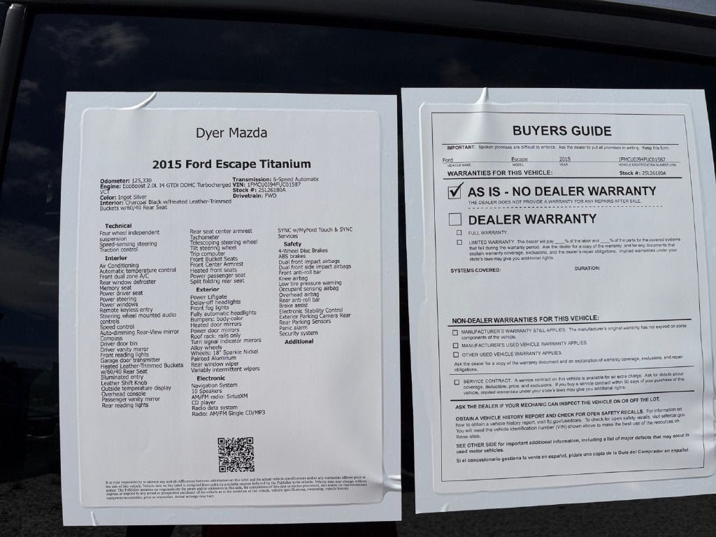 2015 Ford Escape Titanium