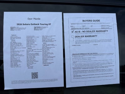 2026 Subaru Outback Touring XT