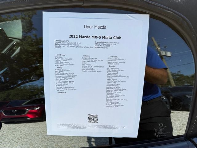 2022 Mazda Mazda MX-5 Miata Club